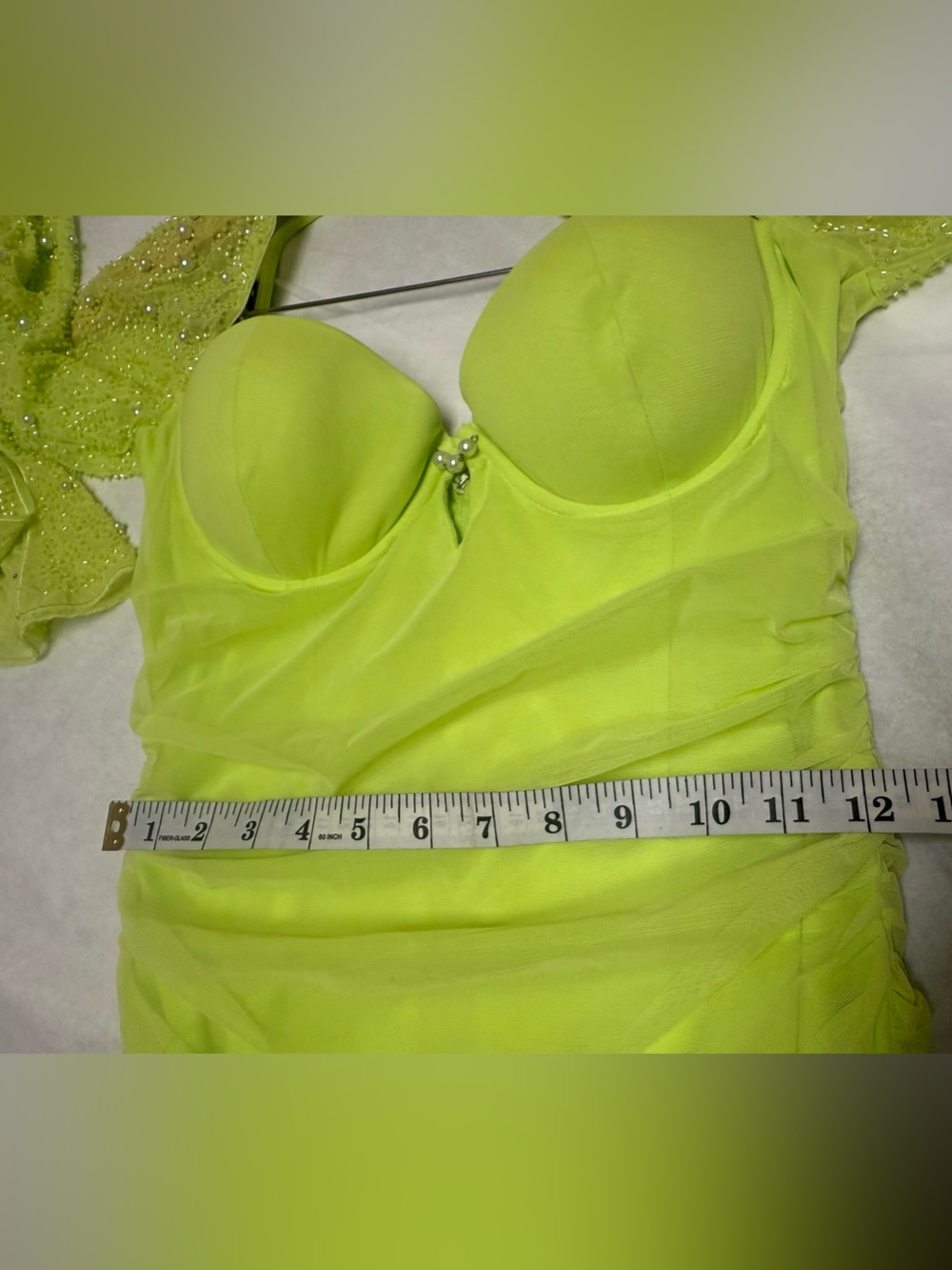 Oh Polly  Lime Green Embellished Lime Dress 🟢 - Picture 9 of 13